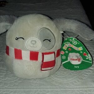 Squishmallows Gray and Red Ivy Plush